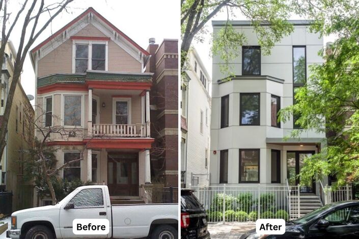 Before and After Houses