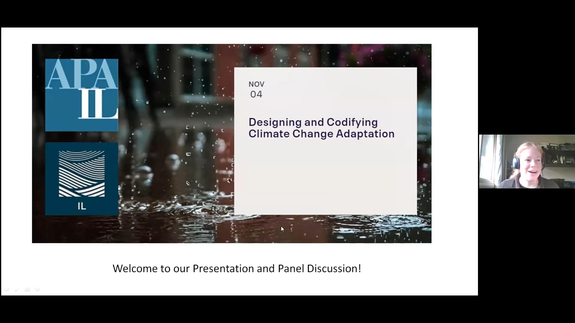 Watch the Recording! 11/4 APA-CMS & ILASLA Designing and Codifying Climate Change Adaptation