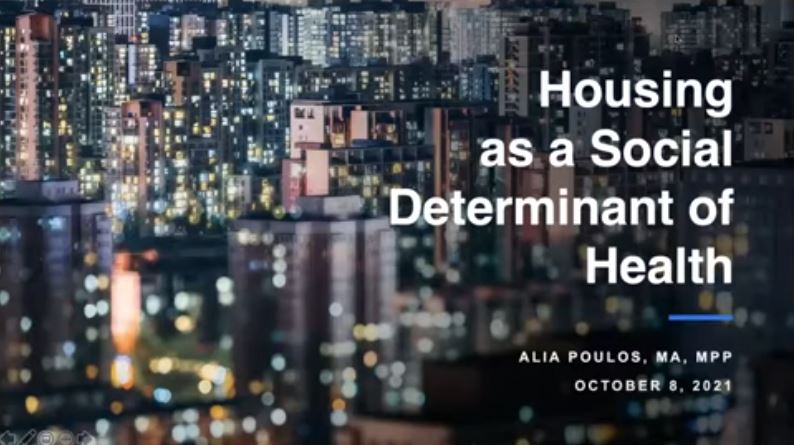 Recording Available! Housing as a Social Determinant of Health