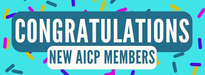 Congratulations to our new AICPs!