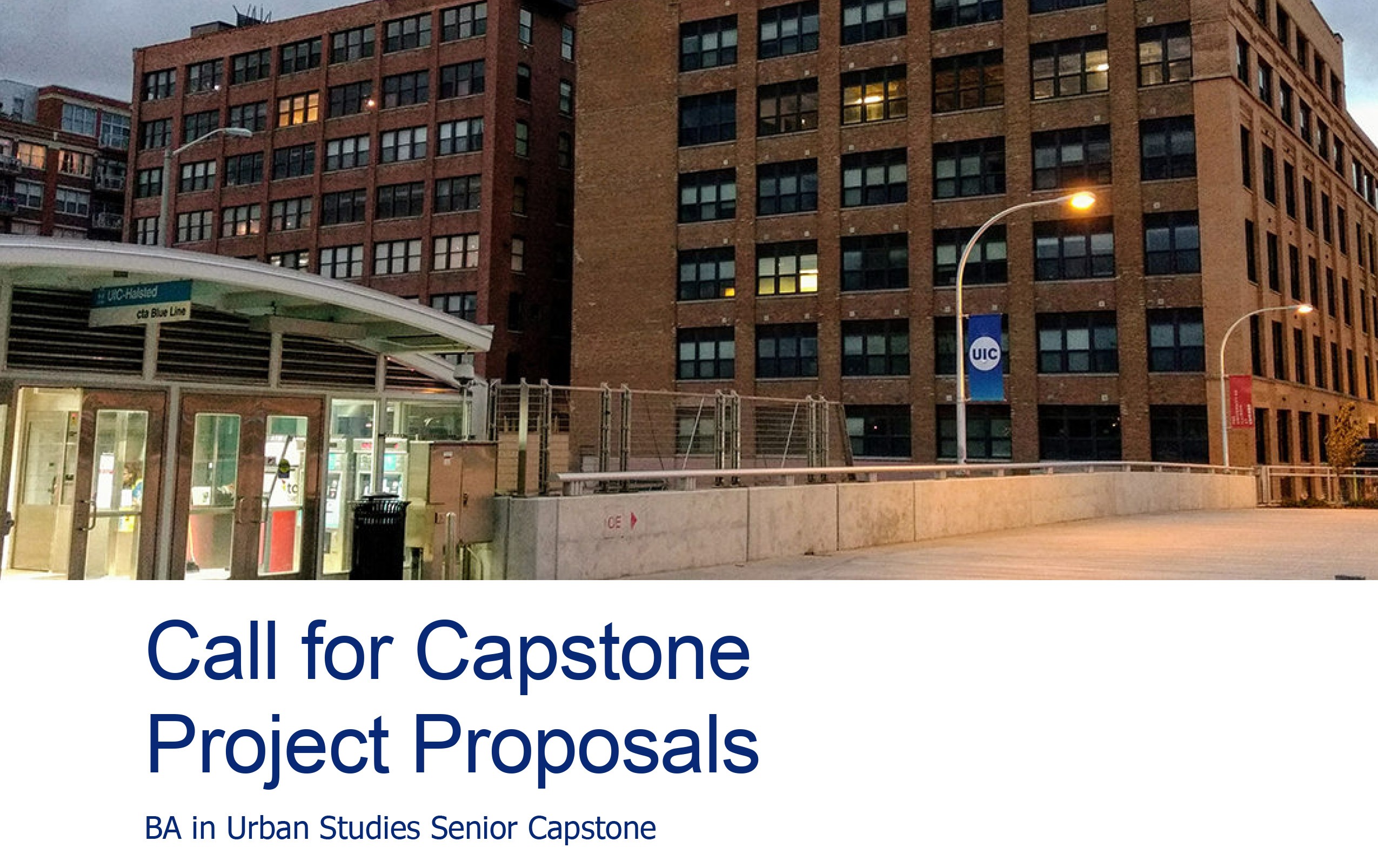 Call for UIC Capstone-Project Proposals, Spring 2025