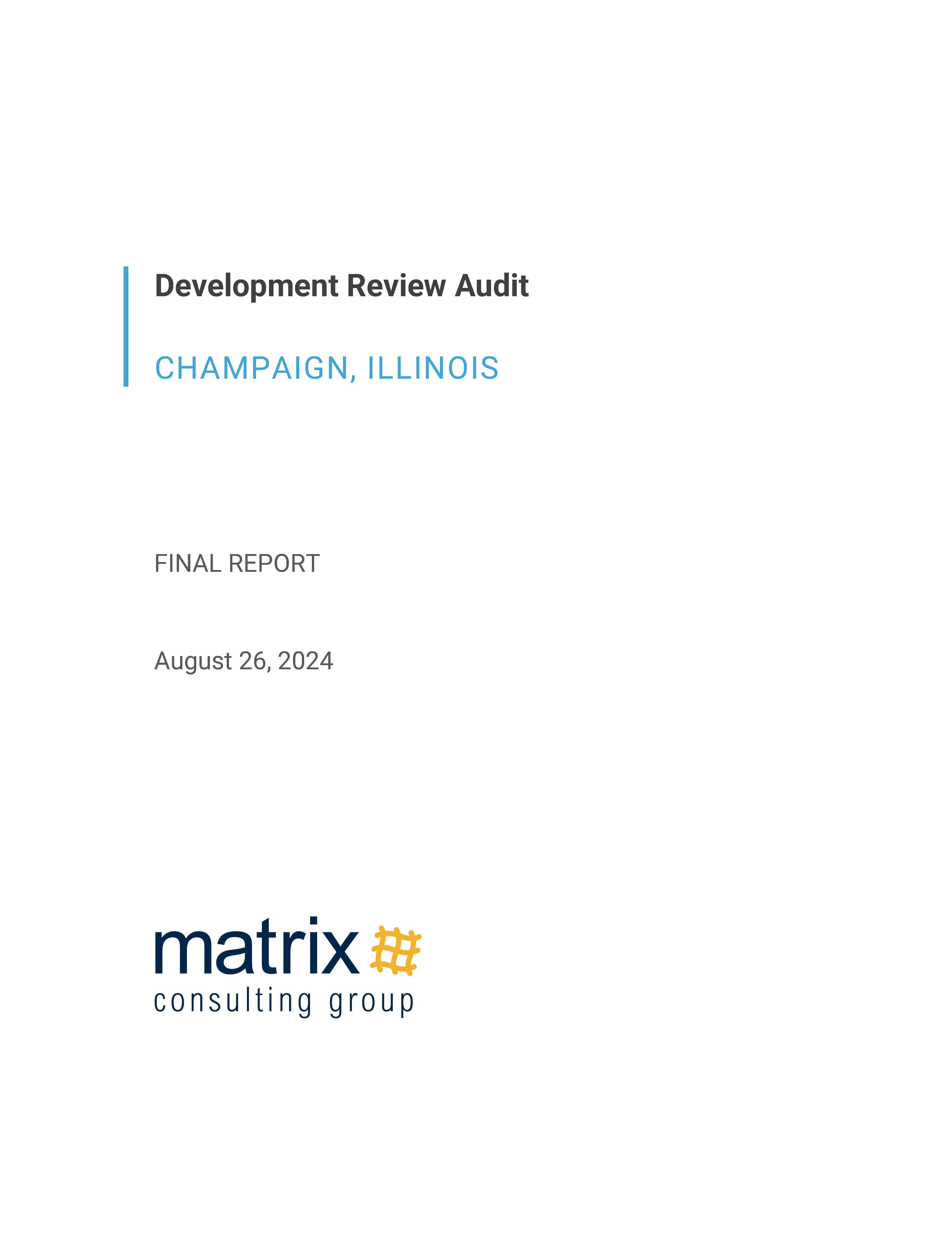 Development Services Audit